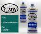 Preview: Ford, Cayman Metallic, DA / M6487: 400ml Sprühdose + 400ml Klarlack - Set, von ATW Autoteile West.